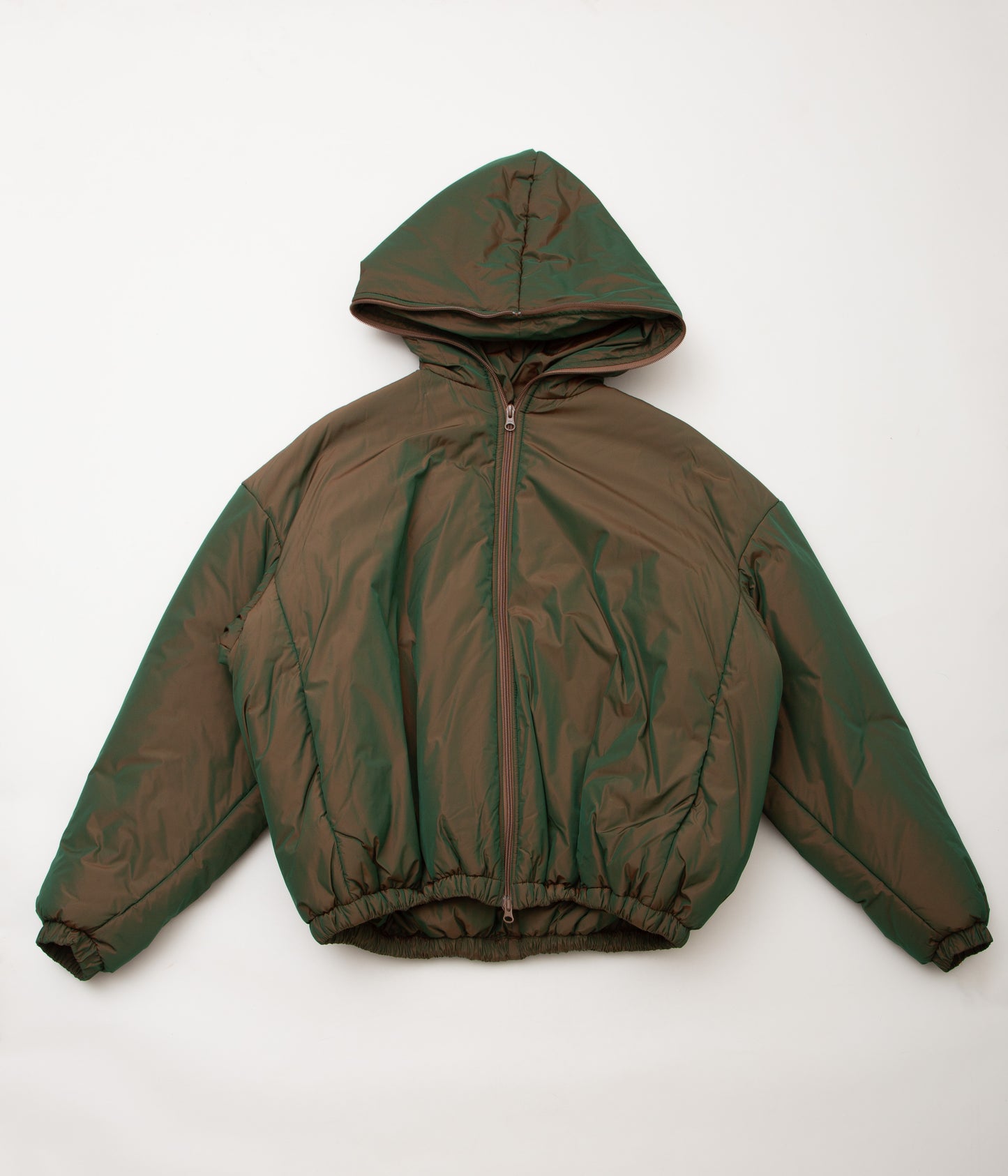 GABRIELA COLL GARMENTS ''NO.229 LIMONTA PUFFER HOODED JACKET'' (COPPER)