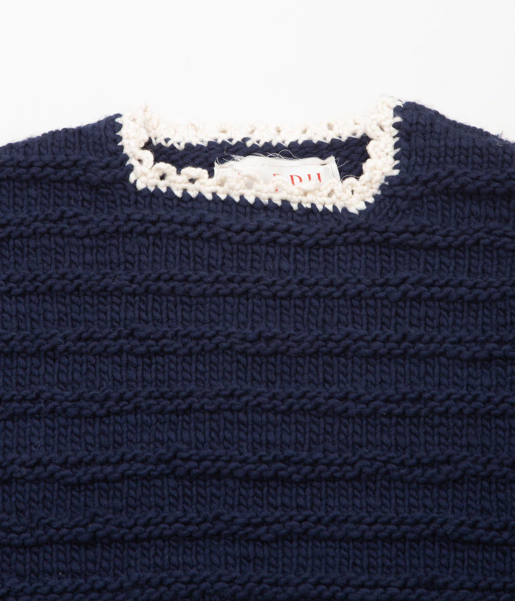 ELEPH ''RENS SWEATER HANDKNIT'' (NAVY)