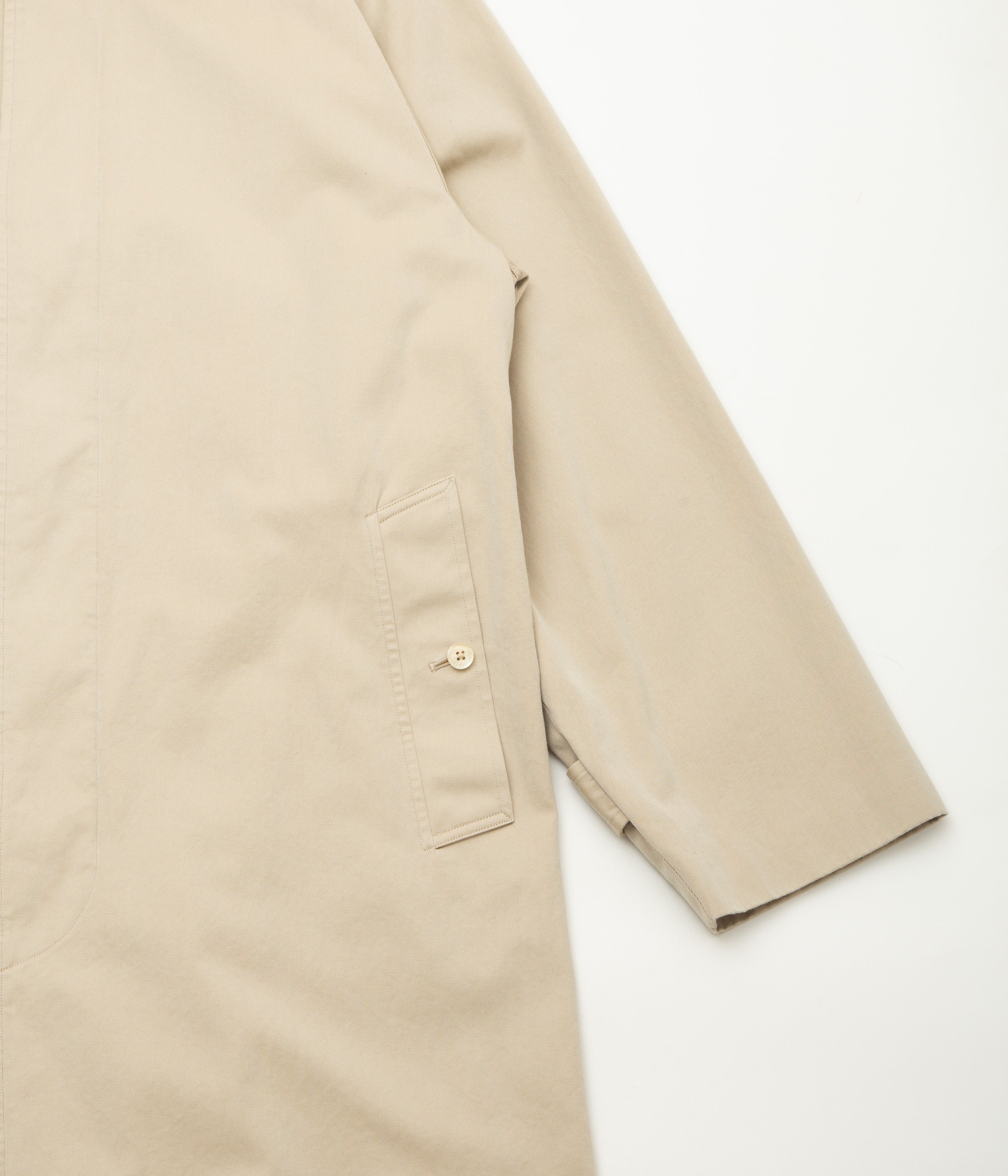 COMOLI ''コットンギャバ バルカラーコート'' (BEIGE) – THE COMOLI ''コットンギャバ バルカラーコート'' (BEIGE) – THE