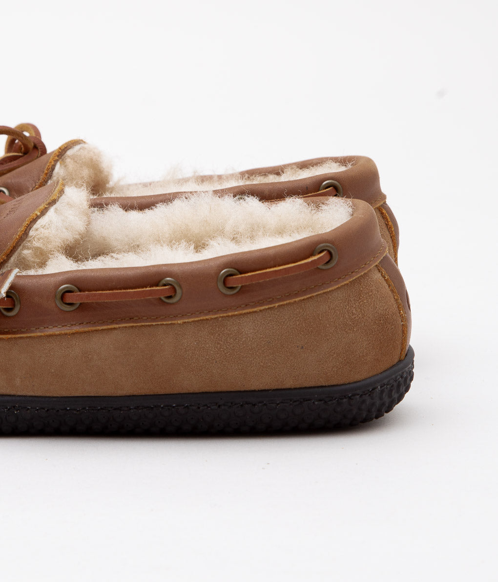 QUODDY TRAIL MOCCASIN ''HEARTH ESQ'' (CHESNUT)