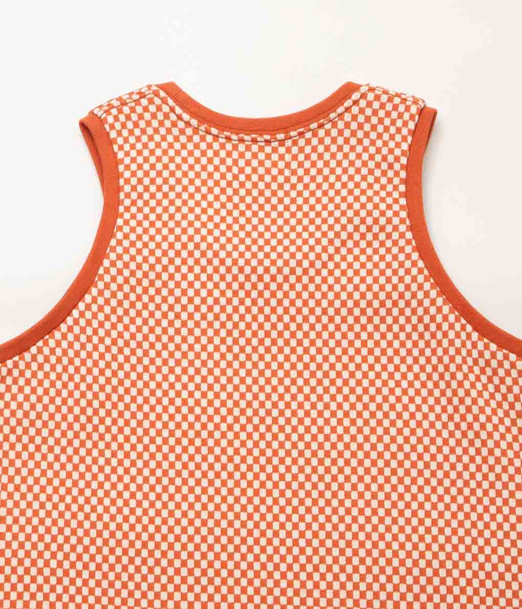 JONNLYNX ''BLOCK CHECK TANK'' (ORANGE) – THE STORE BY MAIDENS