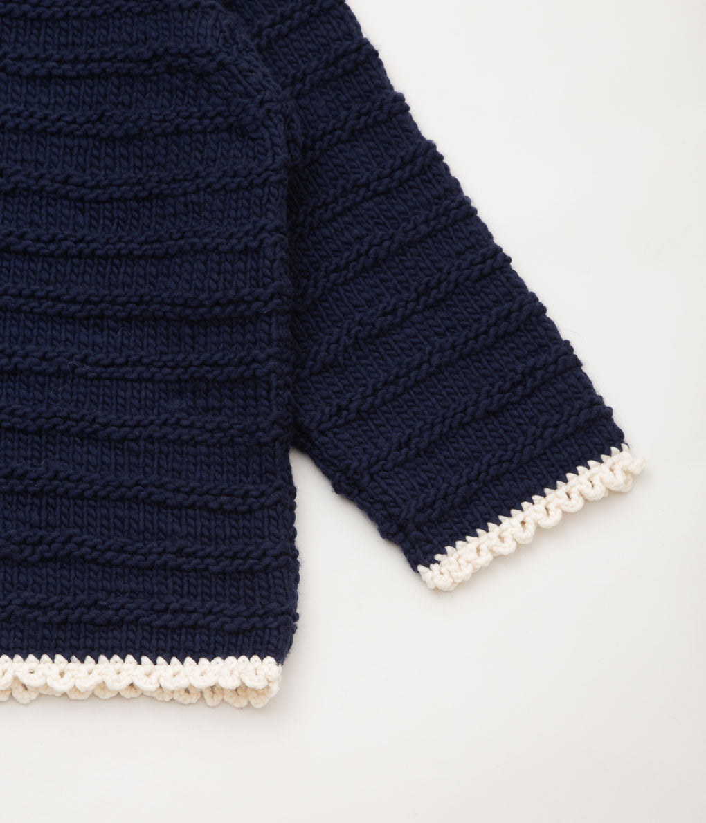 ELEPH ''RENS SWEATER HANDKNIT'' (NAVY)