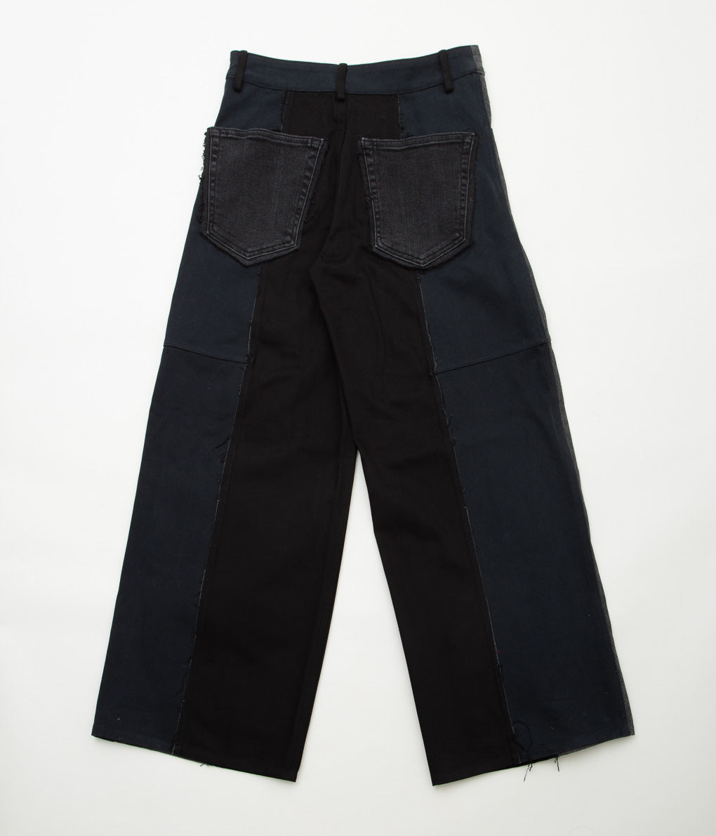 RENATA BRENHA ''CANGACO TROUSERS'' (BLACK UPCYCLED DENIM)