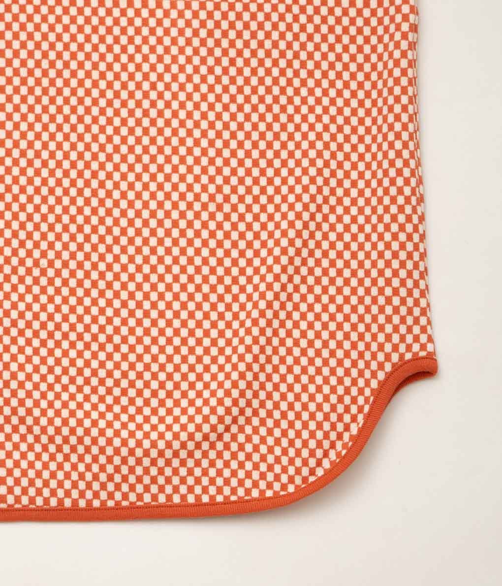トップス jonnlynx block check tank JONNLYNX ''BLOCK CHECK TANK'' (ORANGE) – THE STORE BY MAIDENS