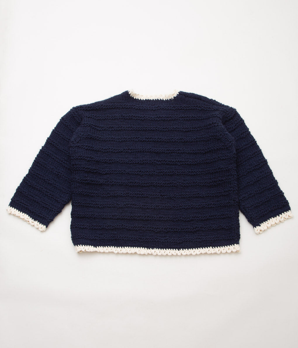 ELEPH ''RENS SWEATER HANDKNIT'' (NAVY)