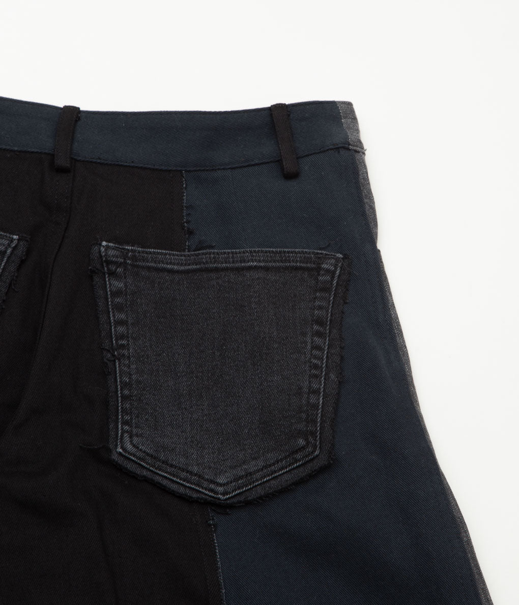 RENATA BRENHA ''CANGACO TROUSERS'' (BLACK UPCYCLED DENIM)