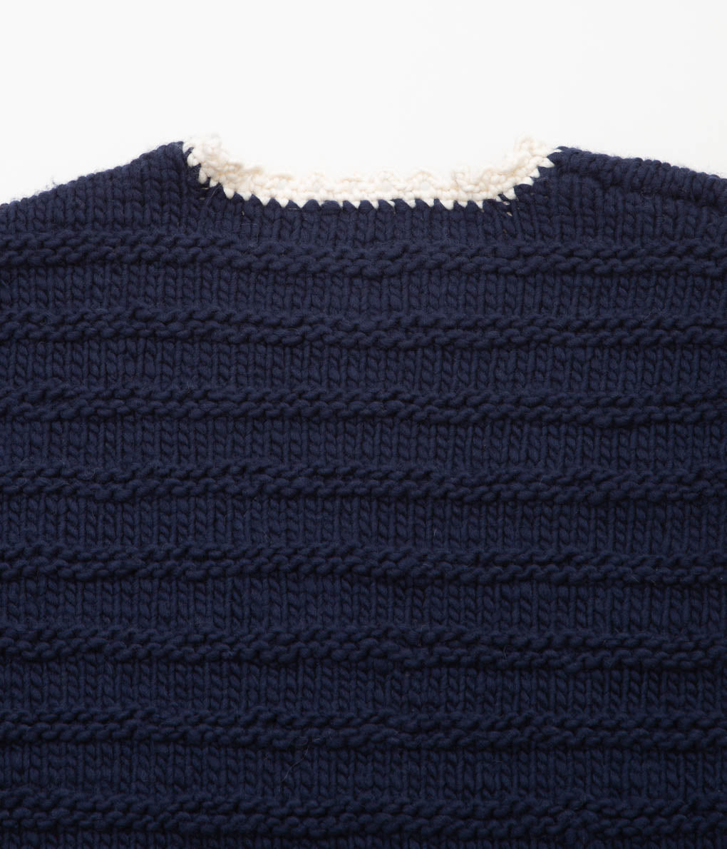 ELEPH ''RENS SWEATER HANDKNIT'' (NAVY)