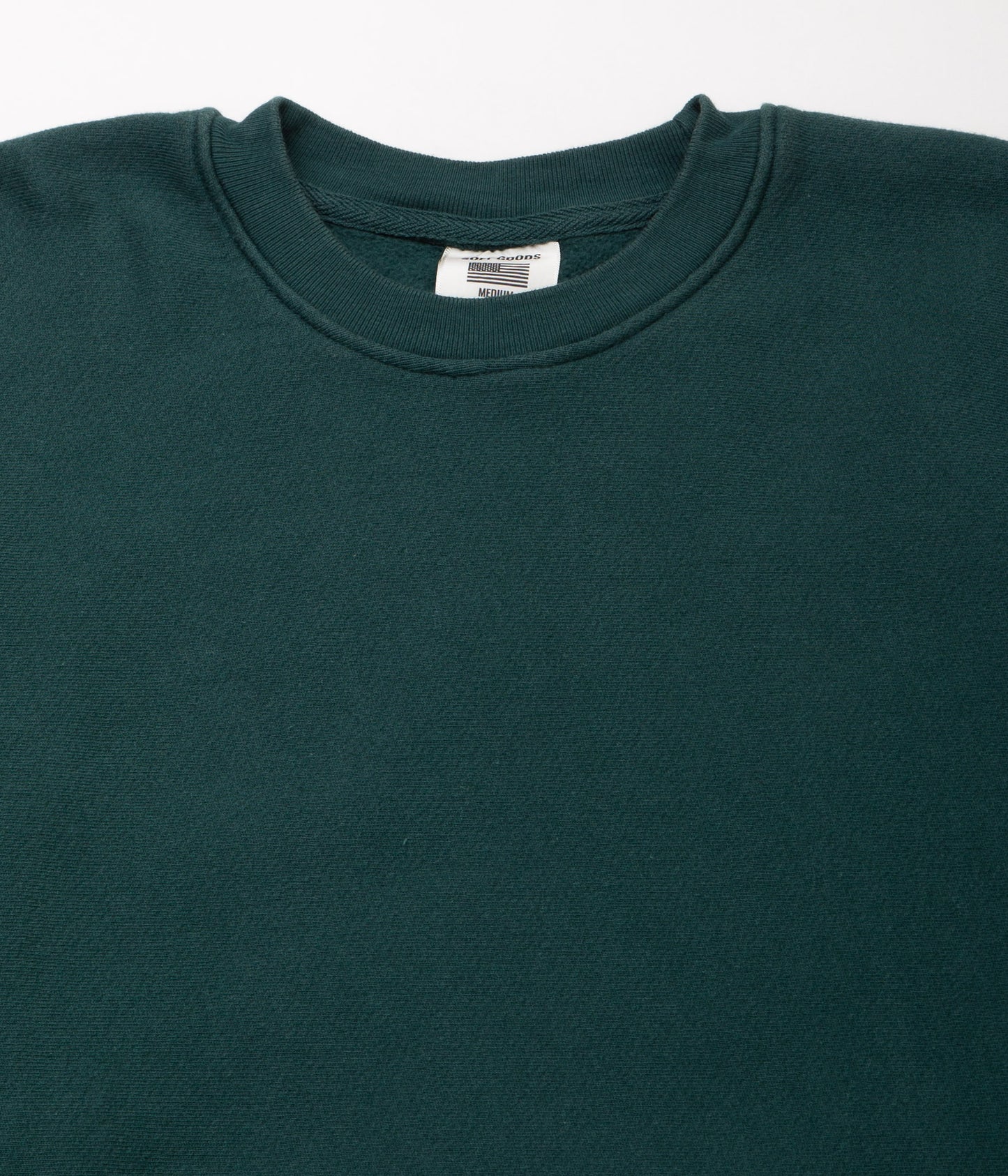 SOFT GOODS "9OZ FLEECE CREW NECK SWEAT"(LEAF GREEN)