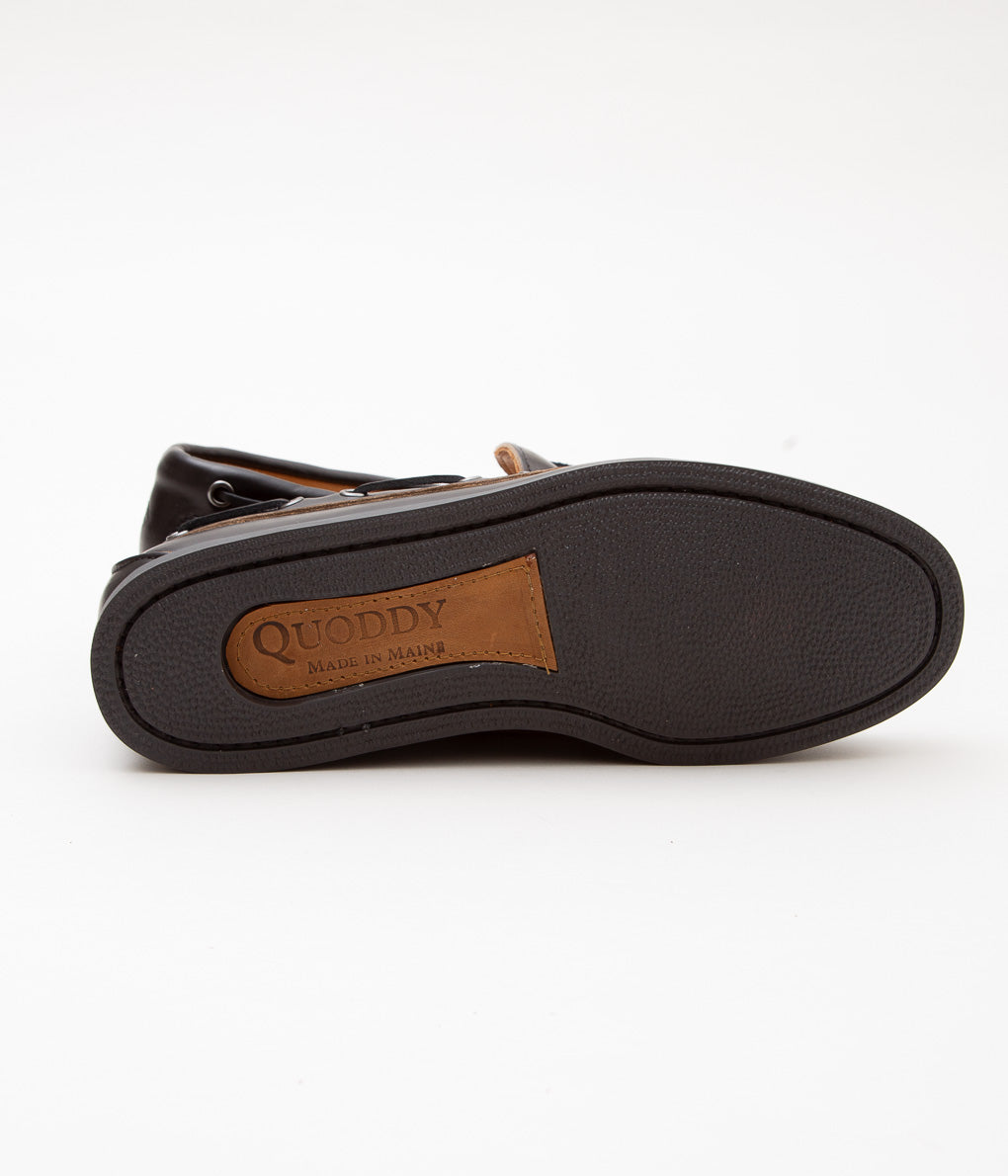 QUODDY TRAIL MOCCASIN ''CANOE SHOE'' (BLACK)