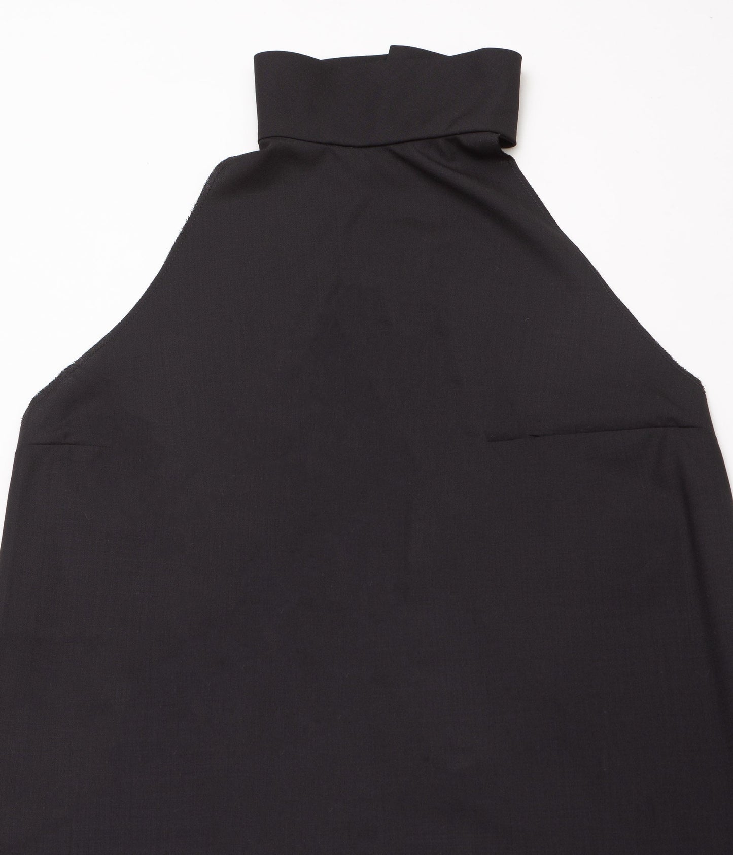 GABRIELA COLL GARMENTS "NO.36 LORO PIANA FINE WOOL HALTER DRESS"(BLACK)