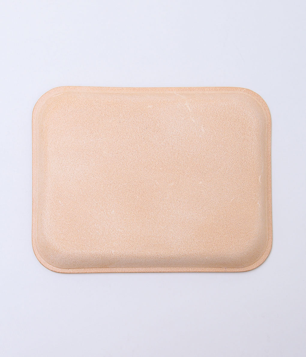 HENDER SCHEME ''LEATHER TRAY M'' (NATURAL)