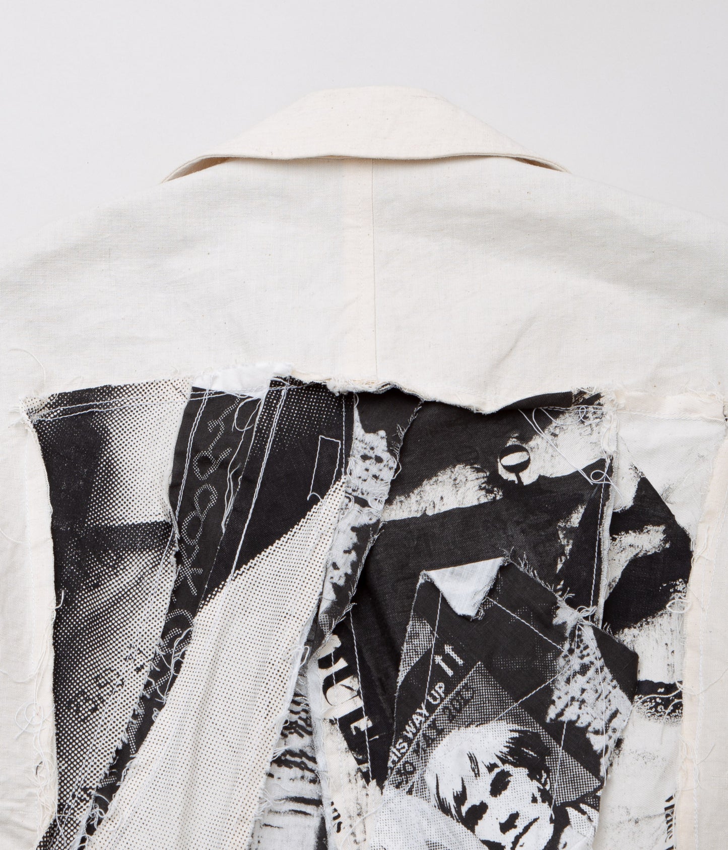 QUILP × SHINYA NOMOTO"HOSPITAL COAT / BLACK INK"(WHITE)