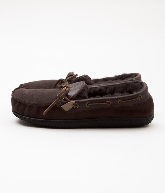 QUODDY TRAIL MOCCASIN ''HEARTH ESQ'' (CHOCOLATE BROWN)