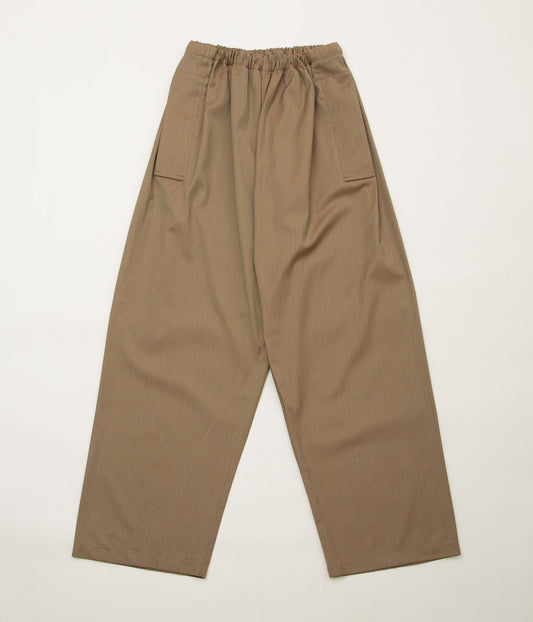 GABRIELA COLL GARMENTS ''NO.287 LORO PIANA FINE WOOL FLAP POCKET TROUSERS'' (CAMEL)