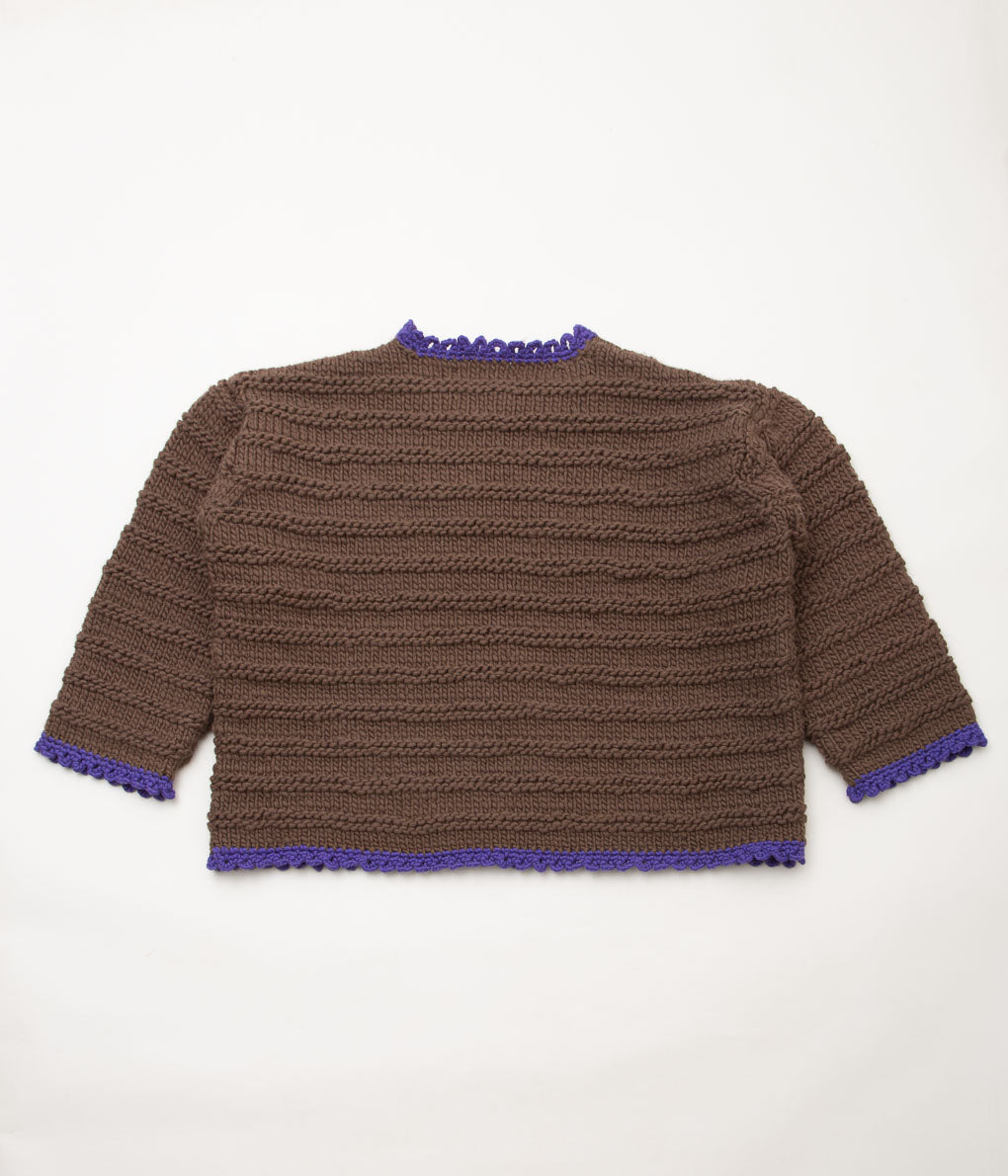 ELEPH ''RENS SWEATER HANDKNIT'' (BROWN)