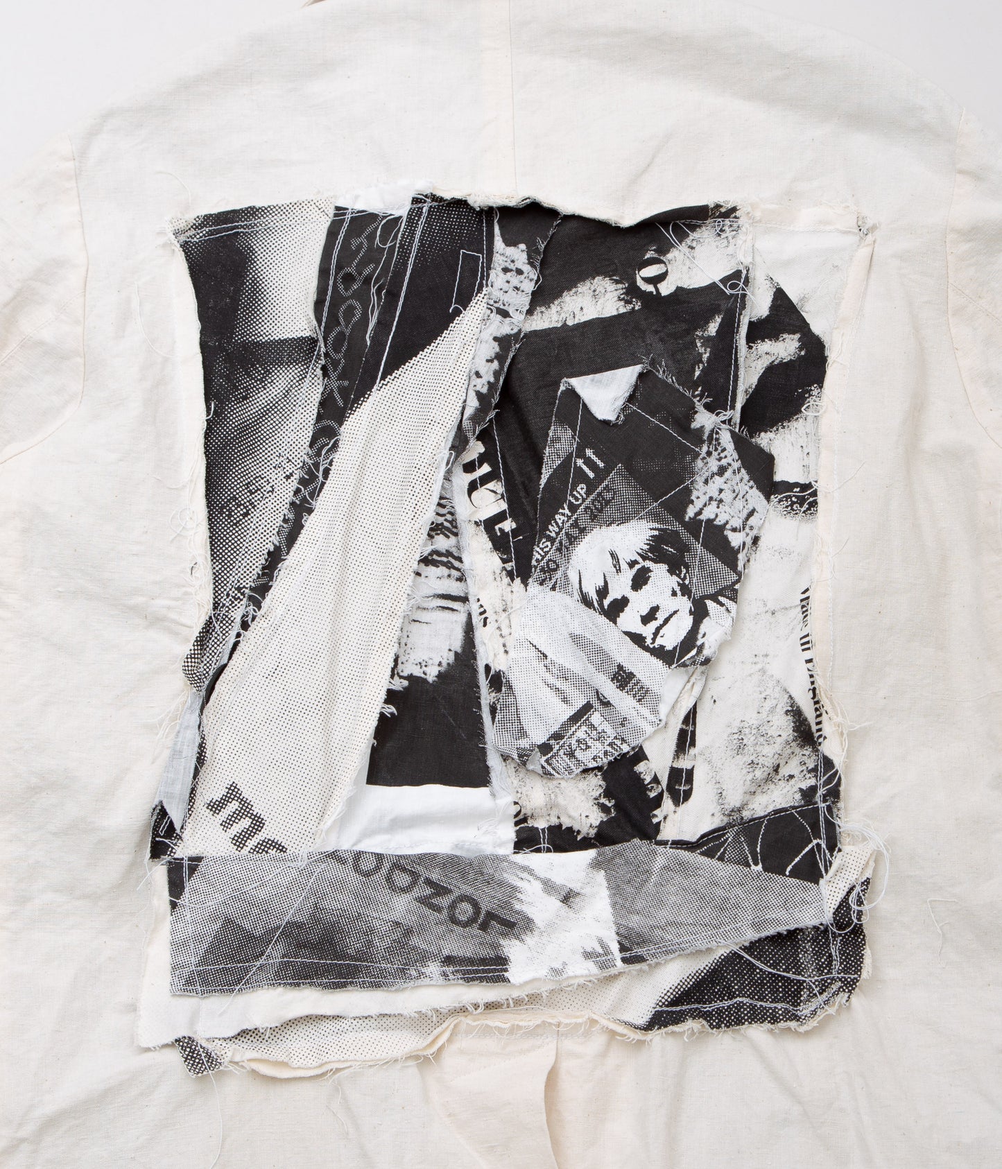 QUILP × SHINYA NOMOTO"HOSPITAL COAT / BLACK INK"(WHITE)