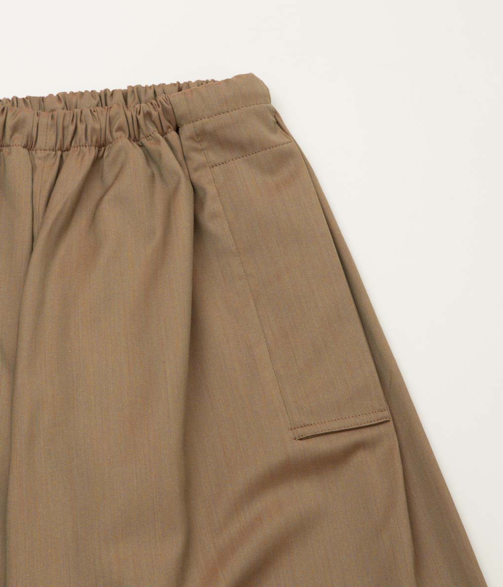 GABRIELA COLL GARMENTS ''NO.287 LORO PIANA FINE WOOL FLAP POCKET TROUSERS'' (CAMEL)