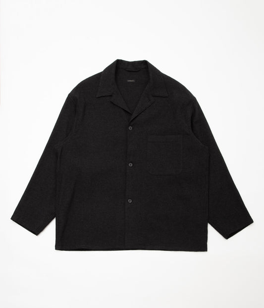 COMOLI ''Cashmere Washi Shirt Jacket'' (CHARCOAL)