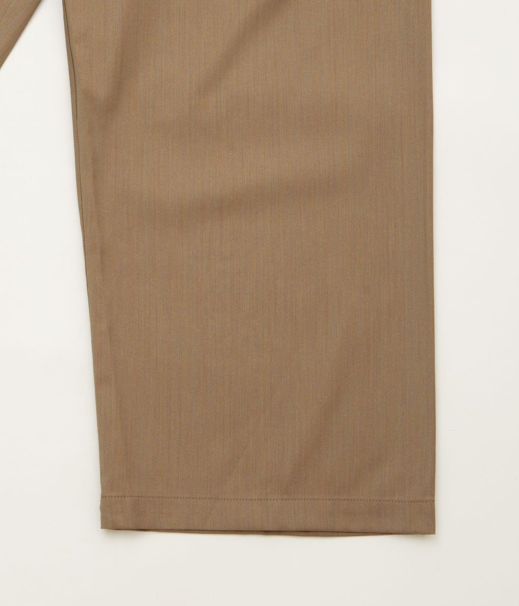 GABRIELA COLL GARMENTS ''NO.287 LORO PIANA FINE WOOL FLAP POCKET TROUSERS'' (CAMEL)