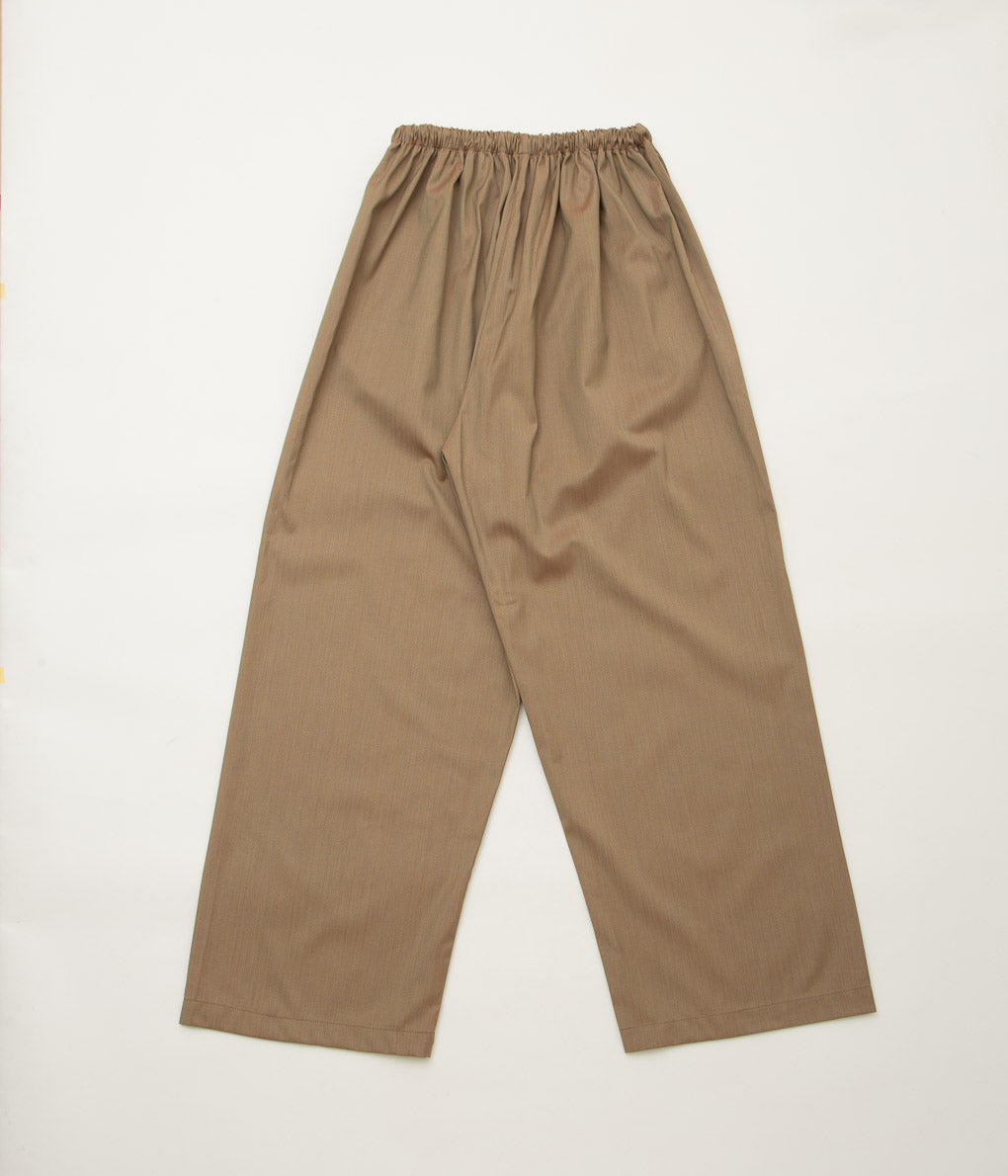 GABRIELA COLL GARMENTS ''NO.287 LORO PIANA FINE WOOL FLAP POCKET TROUSERS'' (CAMEL)