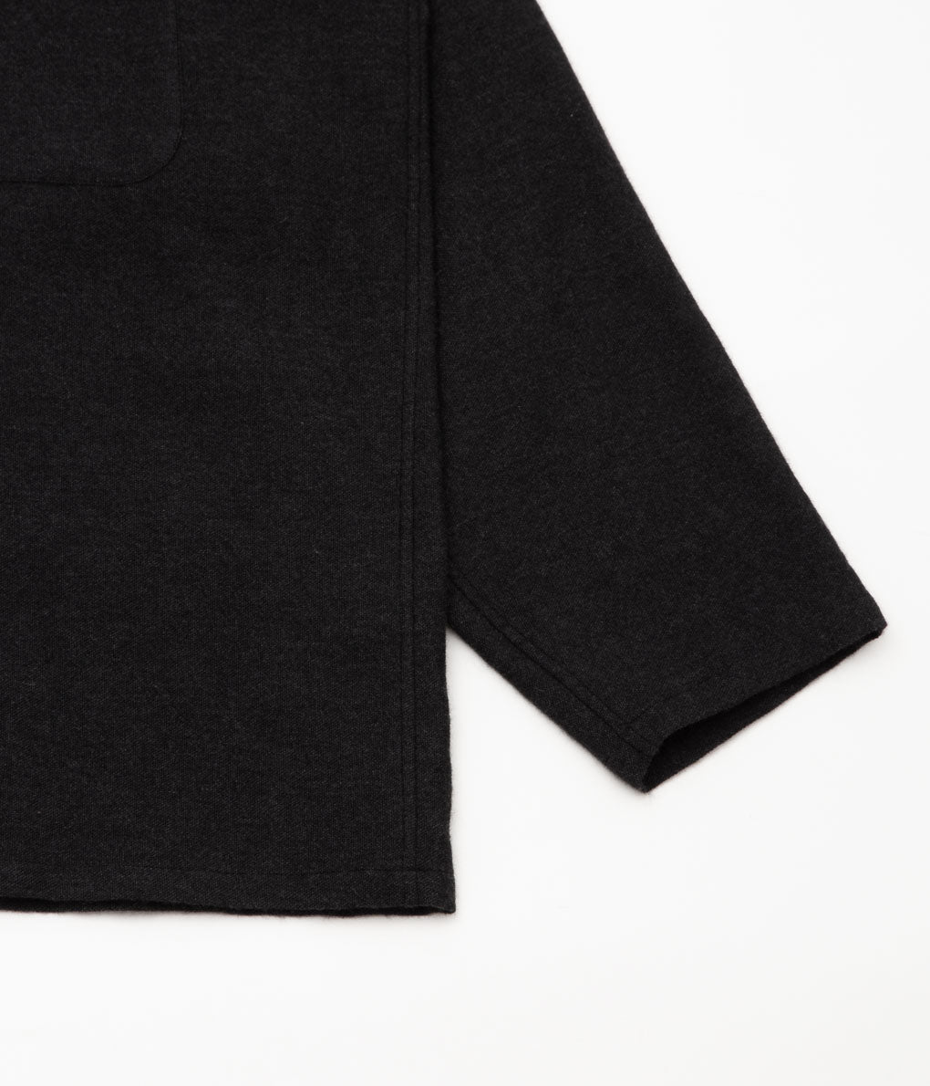 COMOLI ''Cashmere Washi Shirt Jacket'' (CHARCOAL)