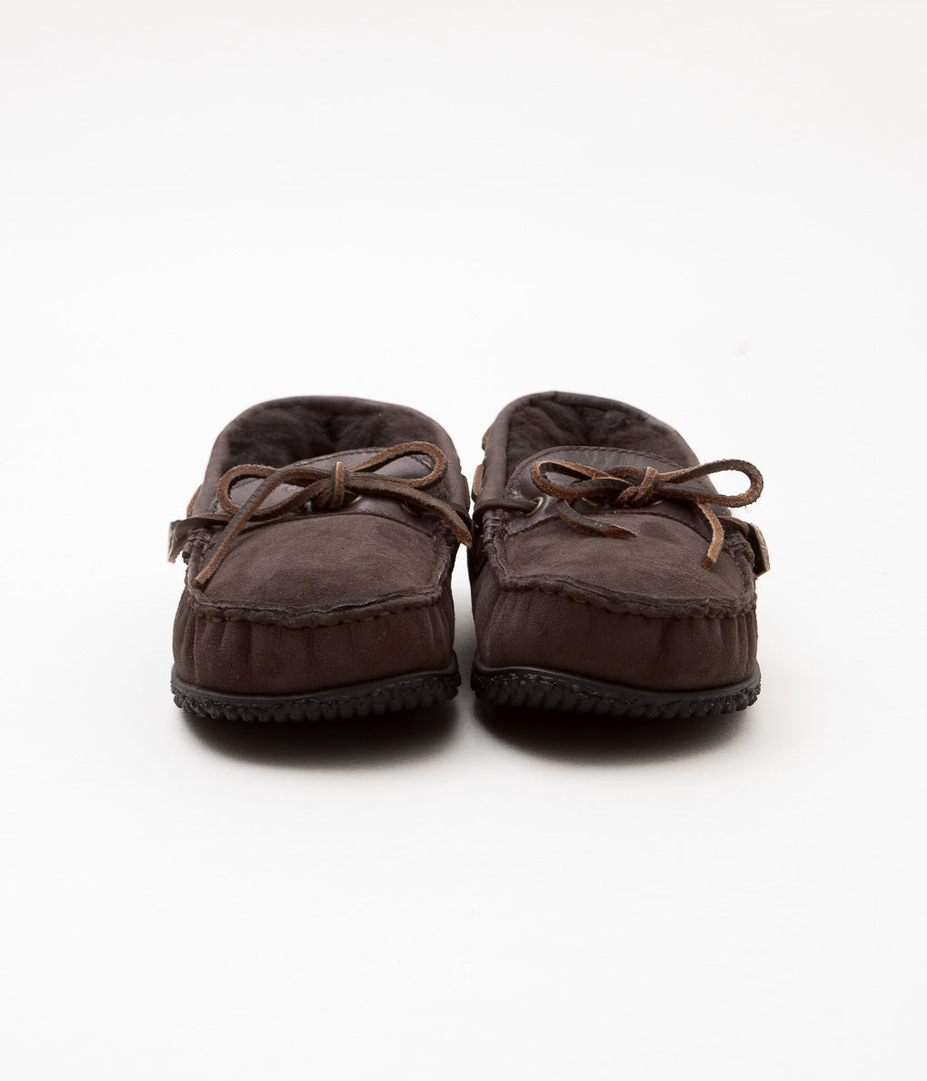 QUODDY TRAIL MOCCASIN ''HEARTH ESQ'' (CHOCOLATE BROWN)