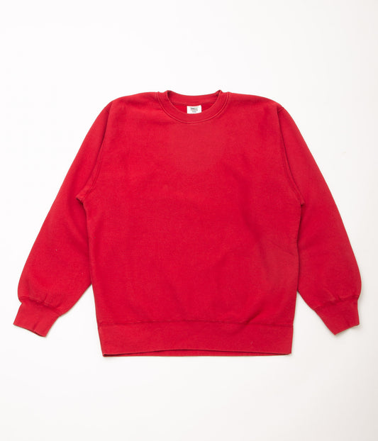 SOFT GOODS "9OZ FLEECE CREW NECK SWEAT"(FIRETRACK RED)