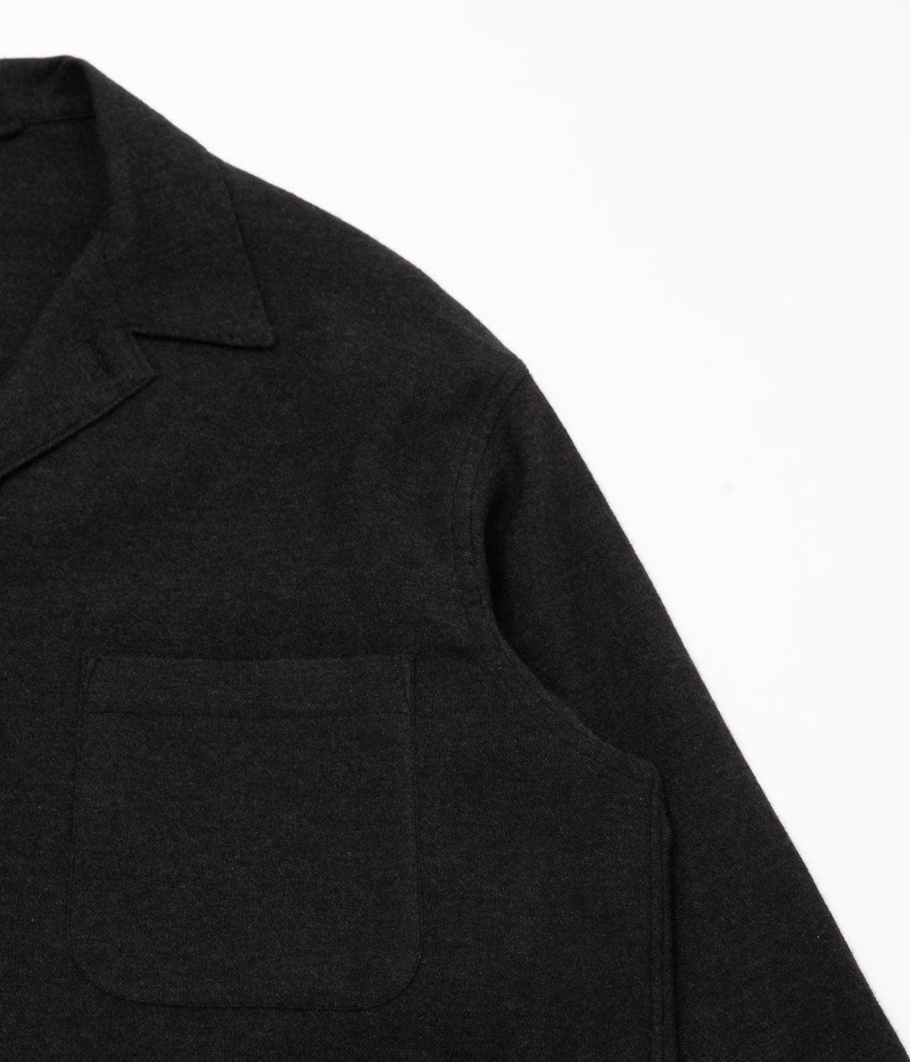 COMOLI ''Cashmere Washi Shirt Jacket'' (CHARCOAL)