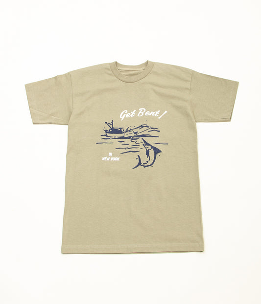 OLD SOLDIER "GET BENT! TEE"(DEEP OCEAN)