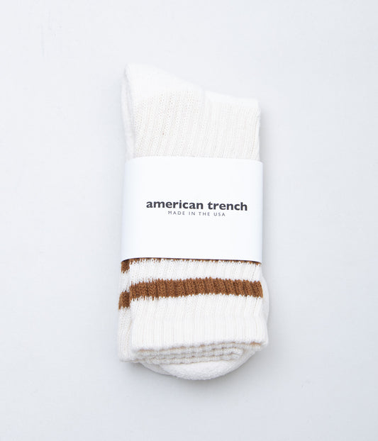 AMERICAN TRENCH "RETRO MONO STRIPE"(BROWN)