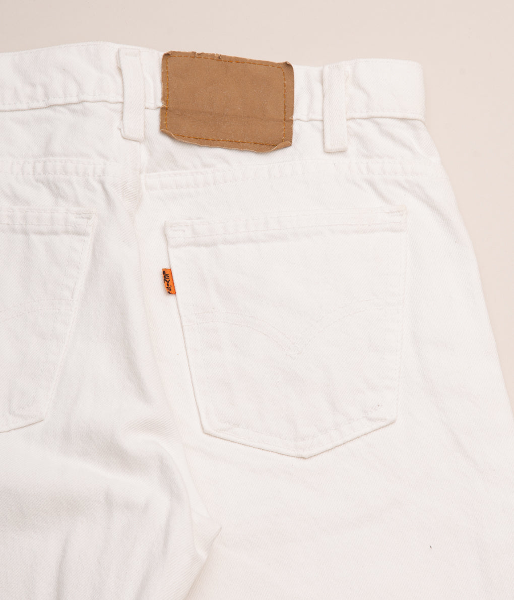 VINTAGE "90's LEVI'S 550 WHITE MADE IN USA"(W29)