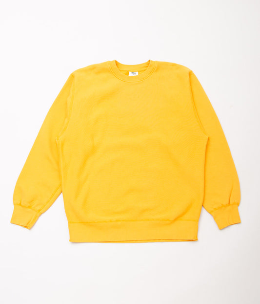 SOFT GOODS "9OZ FLEECE CREW NECK SWEAT"(ATHLETIC GOLD)