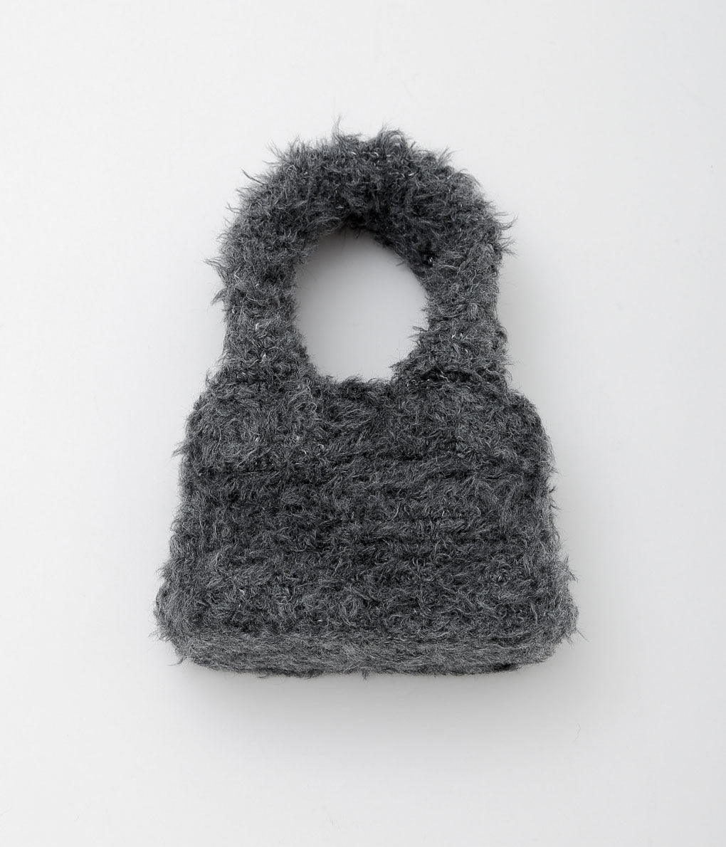 KOTA GUSHIKEN ''HAND CROCHET DENIM-ISH HAND BAG'' (GRAY)