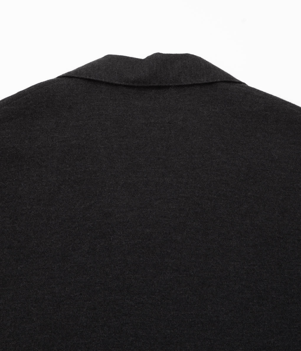 COMOLI ''Cashmere Washi Shirt Jacket'' (CHARCOAL)