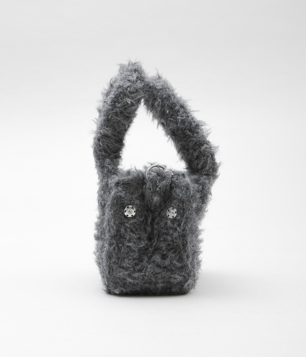 KOTA GUSHIKEN ''HAND CROCHET DENIM-ISH HAND BAG'' (GRAY)