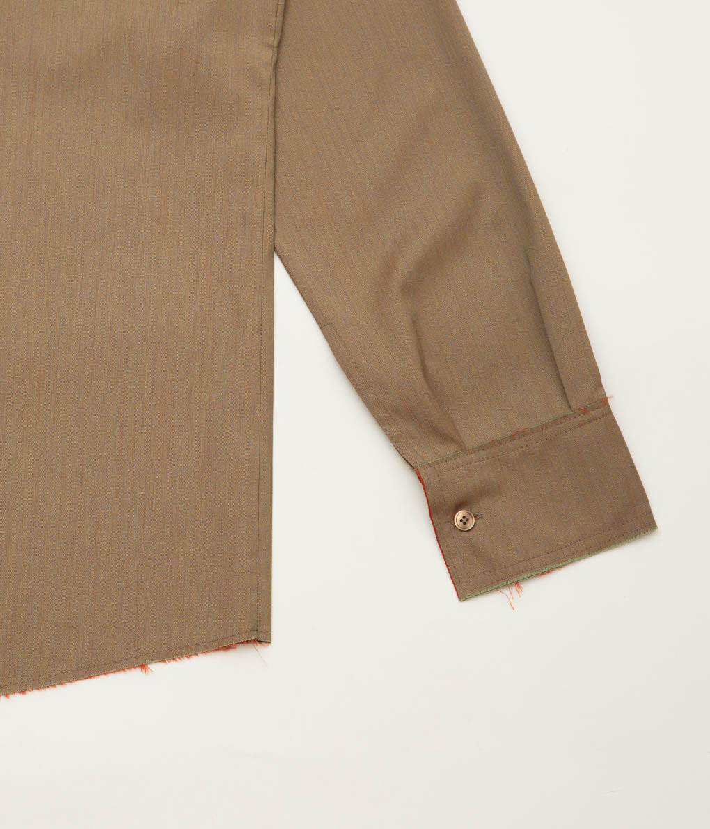 GABRIELA COLL GARMENTS ''NO.197 LORO PIANA FINE WOOL SHIRT'' (CAMEL)