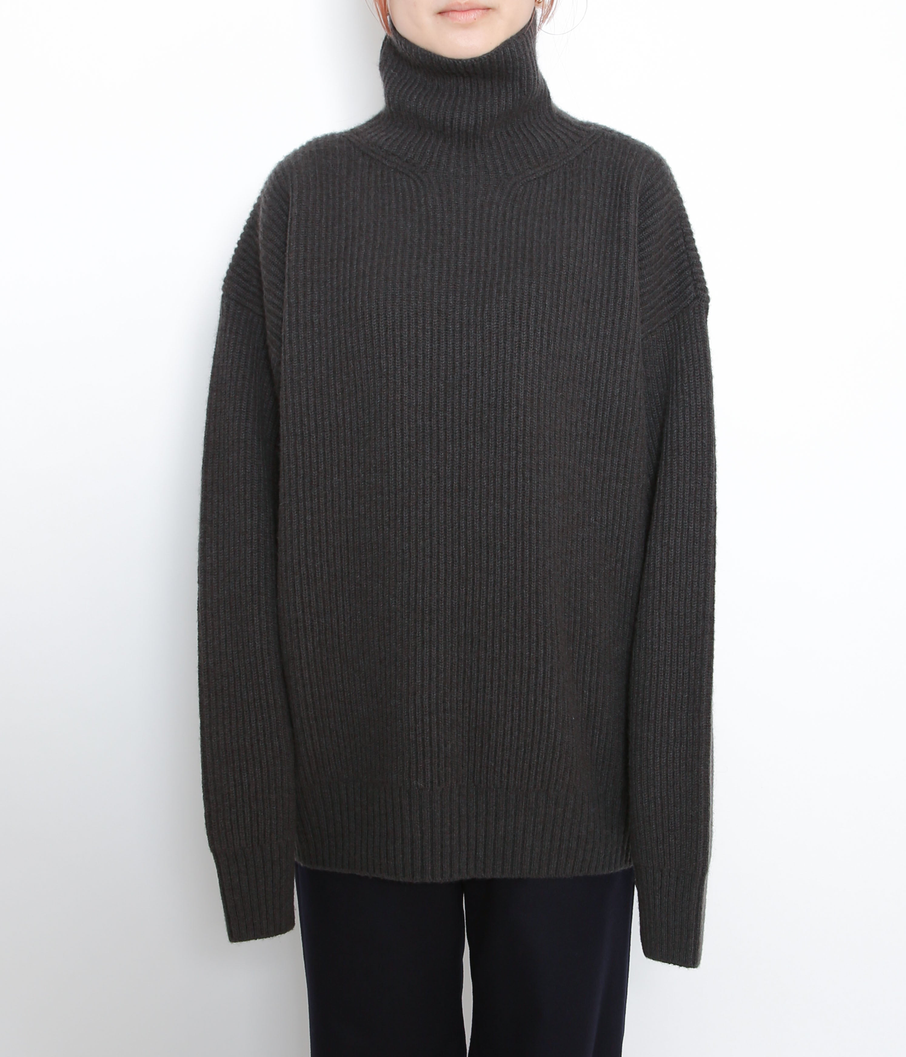 SEYA. ''TURTLE NECK CLOUD SWEATER'' (CRIMSON GREY) – THE STORE BY