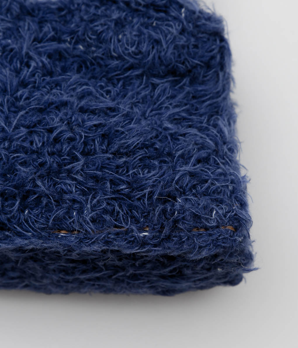 KOTA GUSHIKEN ''HAND CROCHET DENIM-ISH HAND BAG'' (INDIGO BLUE)