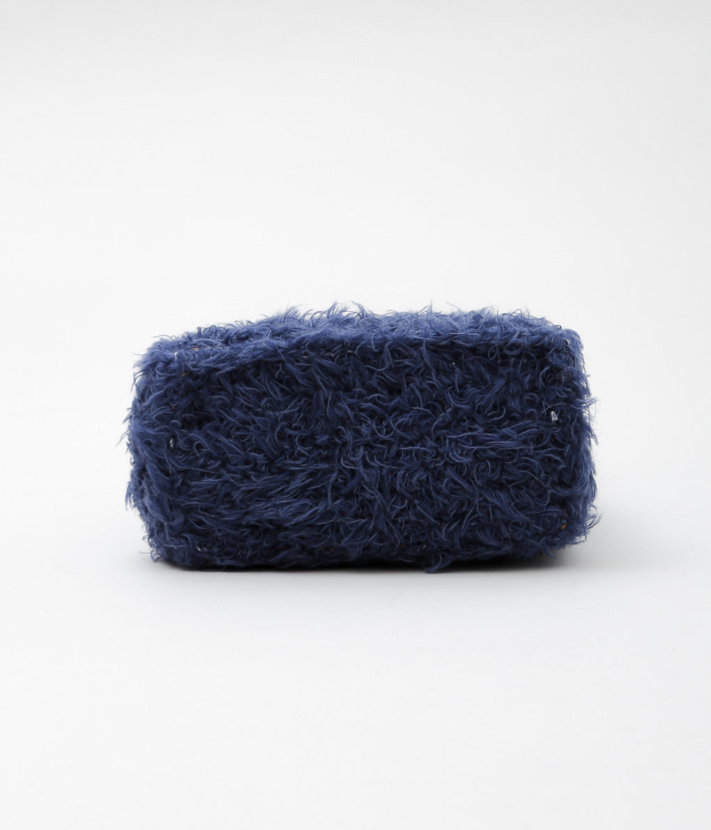 KOTA GUSHIKEN ''HAND CROCHET DENIM-ISH HAND BAG'' (INDIGO BLUE)