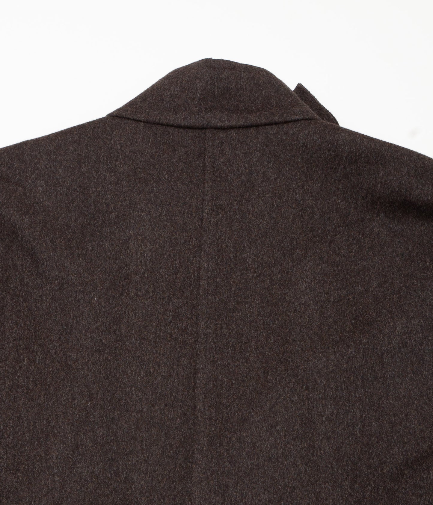 GABRIELA COLL GARMENTS ''NO.65 LORO PIANA HEAVY WOOL OVERSIZED COAT'' (DARK BROWN)