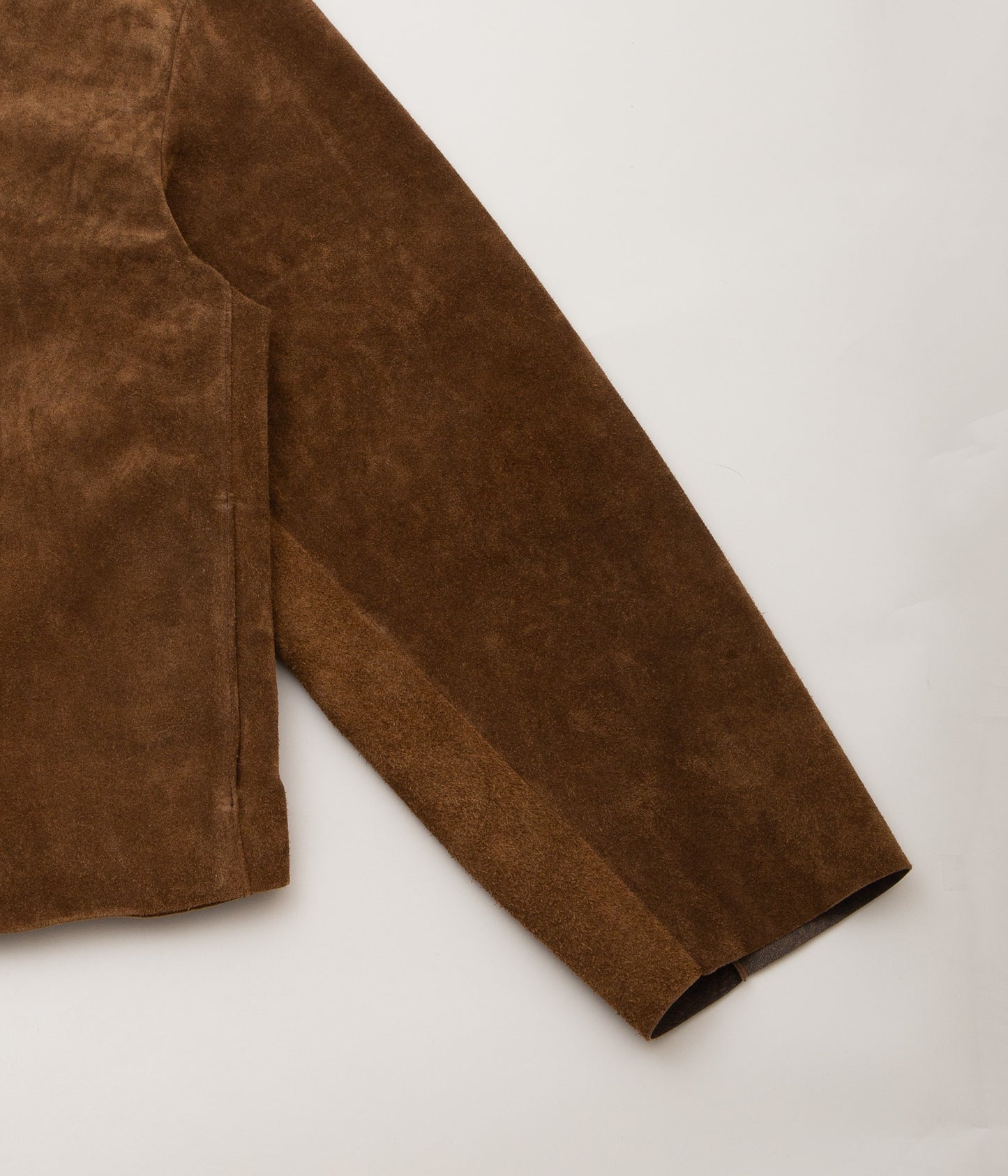 GABRIELA COLL GARMENTS ''NO.285 LEATHER POCKET JACKET'' (BROWN SUEDE)