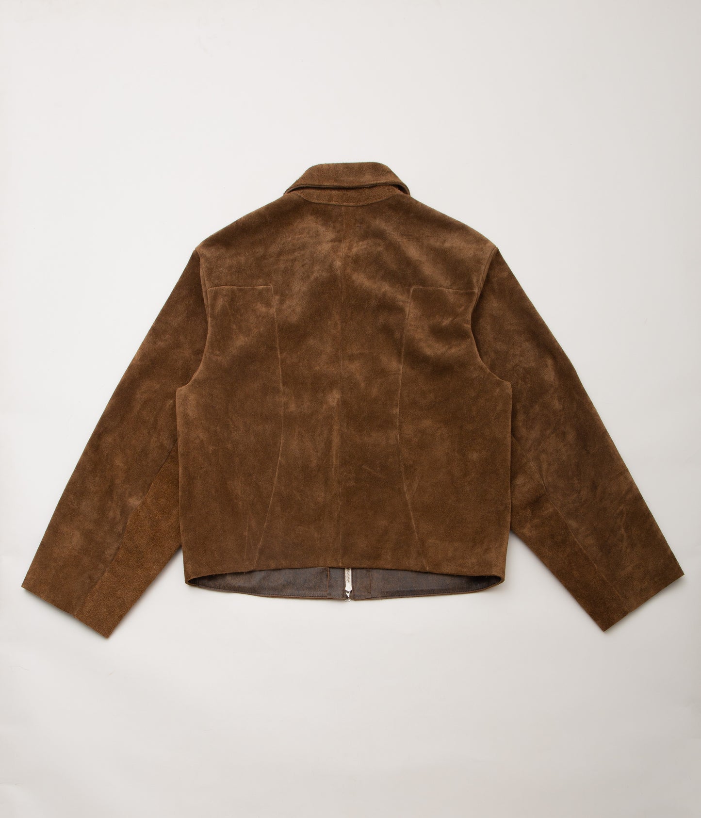 GABRIELA COLL GARMENTS ''NO.285 LEATHER POCKET JACKET'' (BROWN SUEDE)