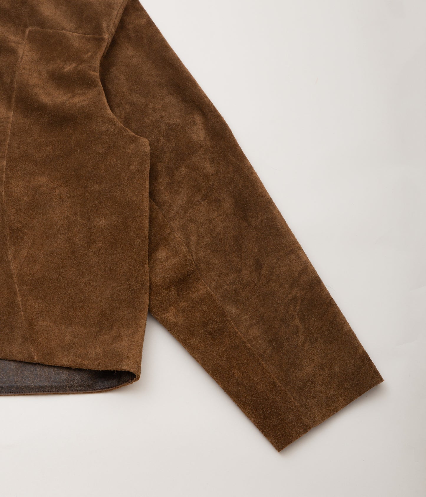 GABRIELA COLL GARMENTS ''NO.285 LEATHER POCKET JACKET'' (BROWN SUEDE)