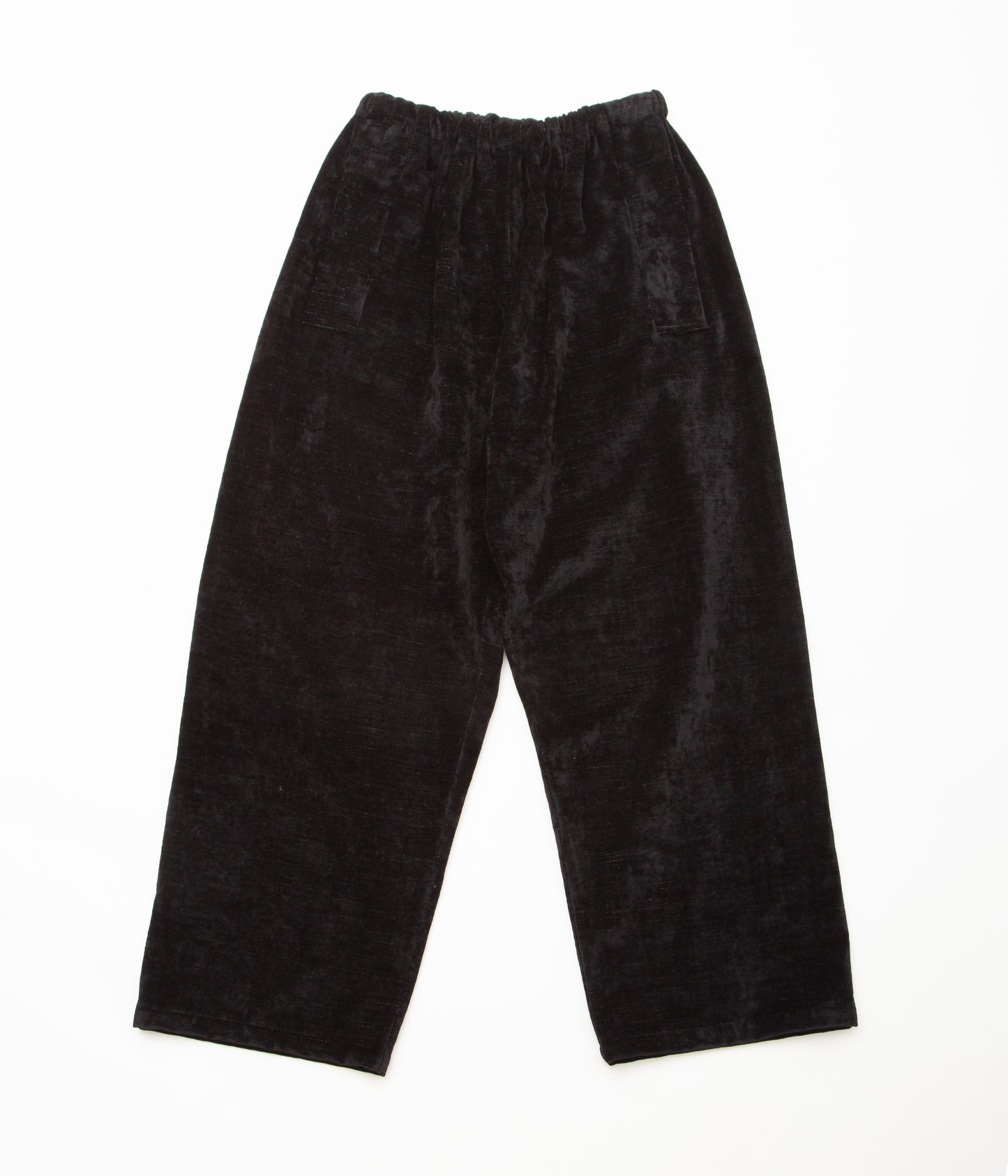 GABRIELA COLL GARMENTS ''NO.287 COTTON VELVET FLAP POCKET TROUSERS'' (BLACK)