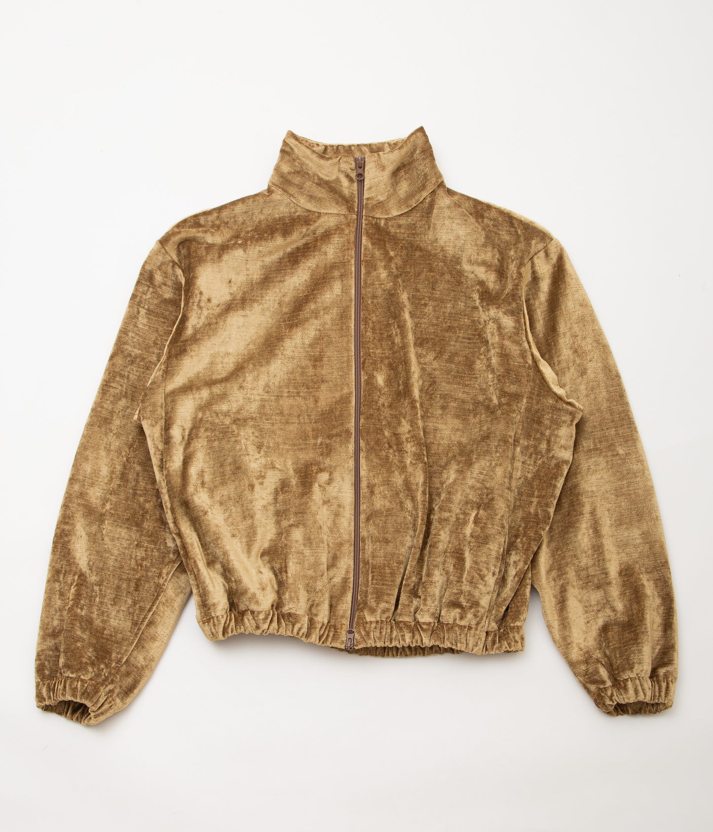 GABRIELA COLL GARMENTS ''NO.261 COTTON VELVET ZIPPER JACKET'' (BROWN)