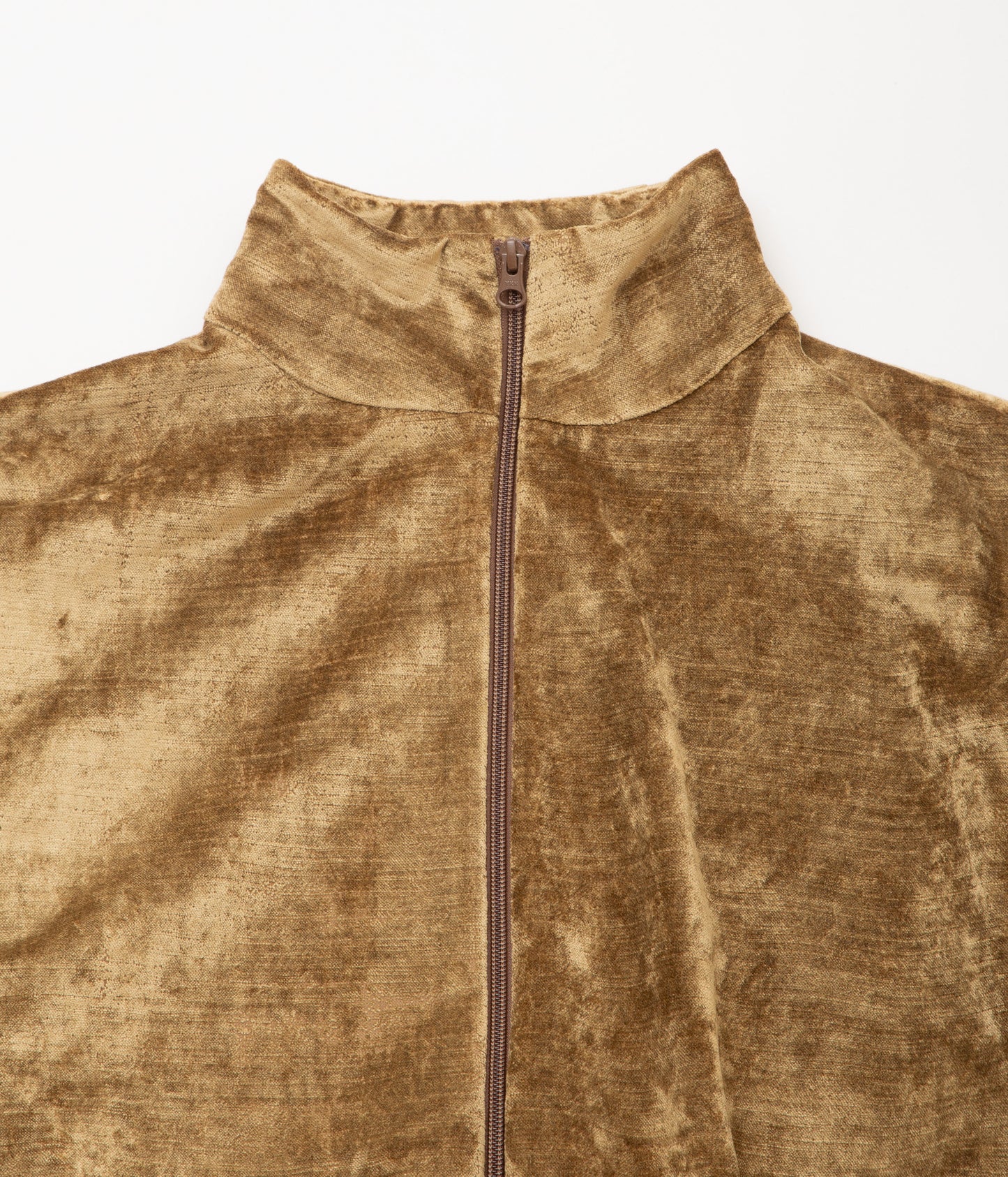 GABRIELA COLL GARMENTS ''NO.261 COTTON VELVET ZIPPER JACKET'' (BROWN)