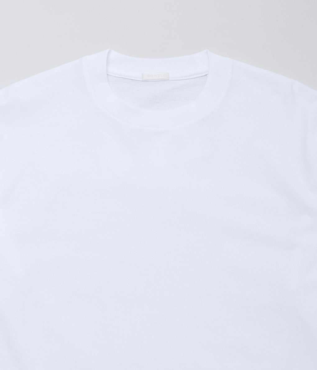 COMOLI ''Cotton jersey long sleeve T-shirt'' (WHITE)