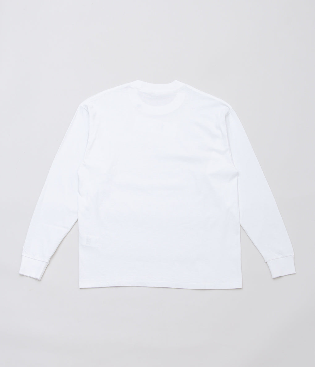 COMOLI ''Cotton jersey long sleeve T-shirt'' (WHITE)