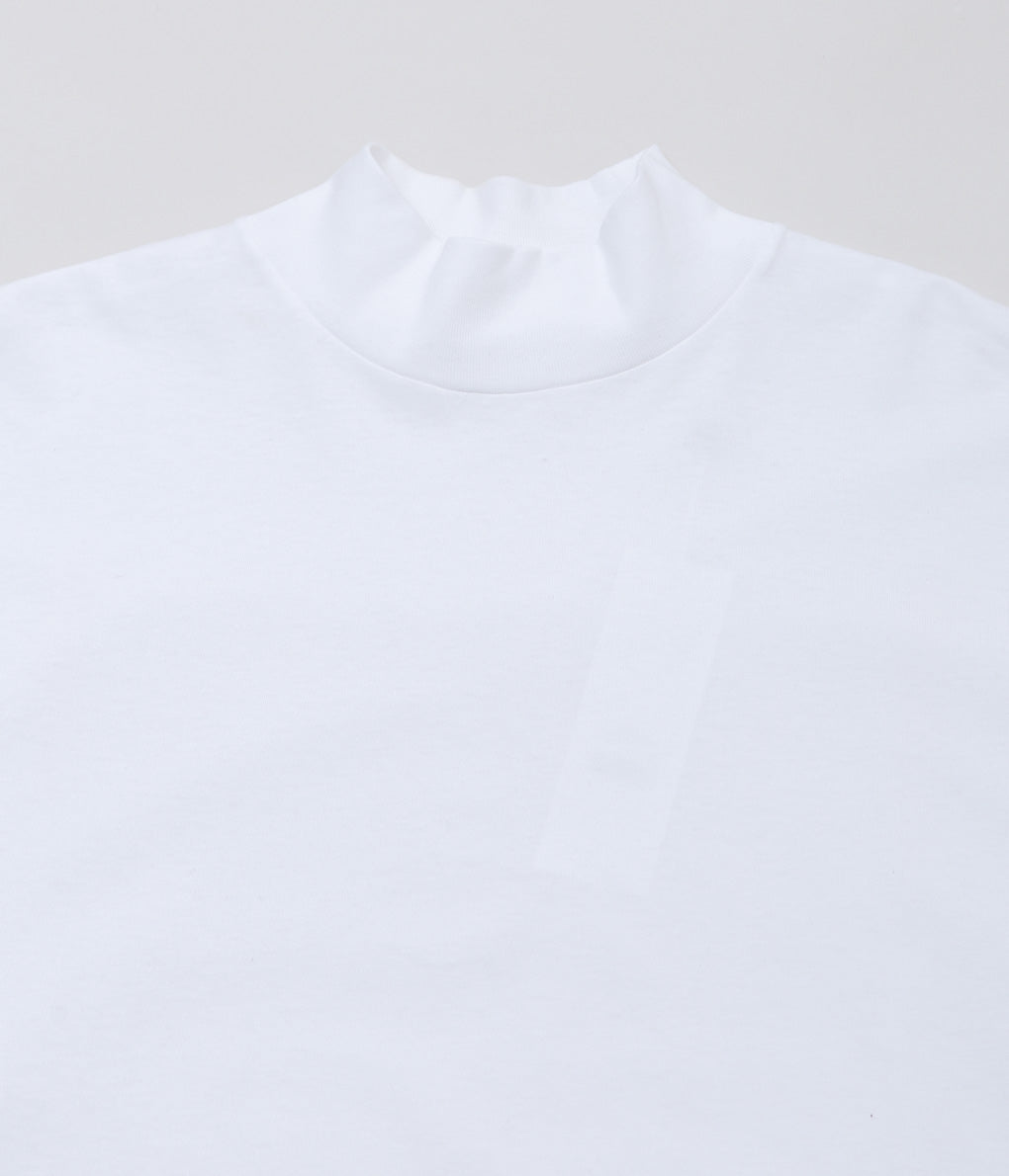 COMOLI ''コットンジャージ モックネックプルオーバー'' (WHITE)