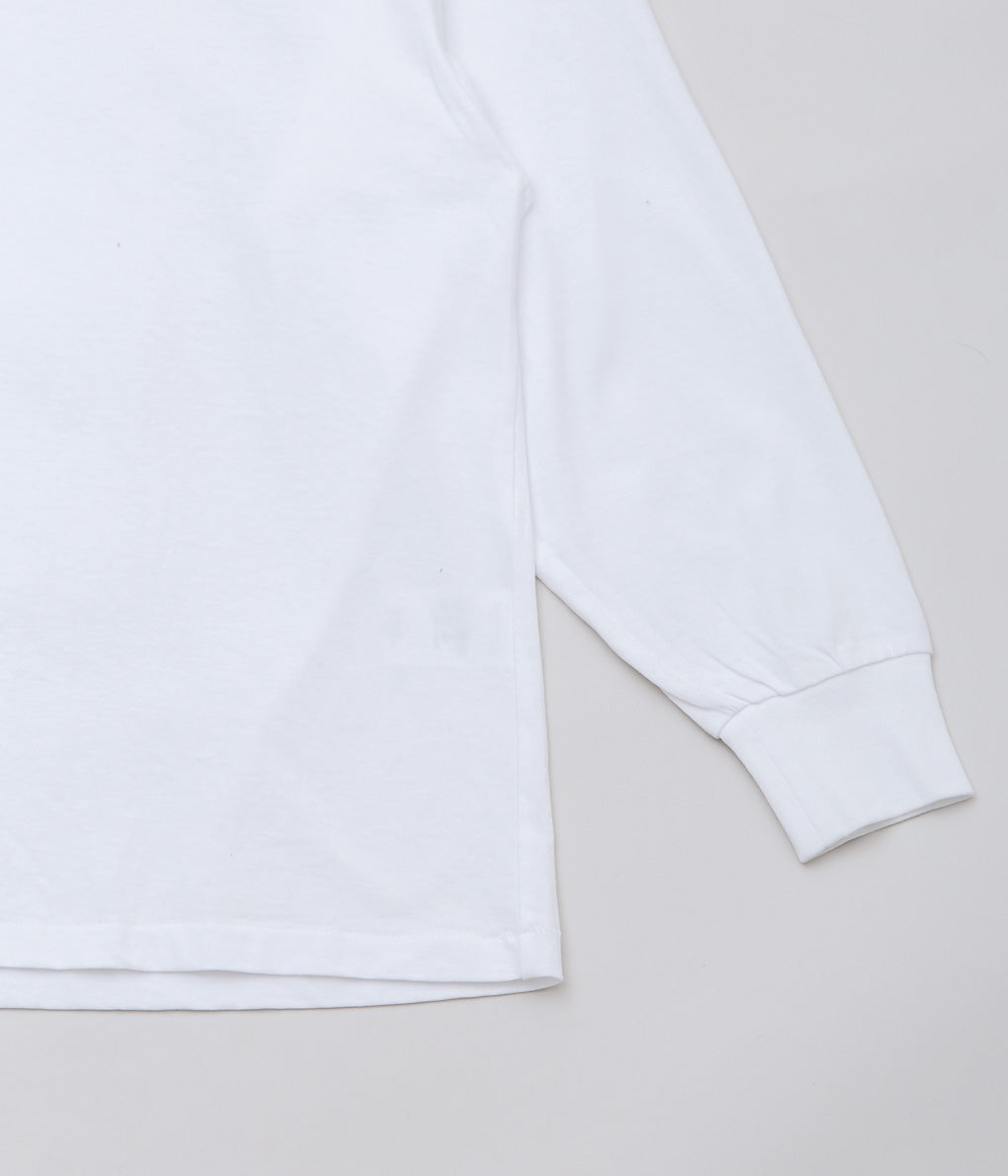 COMOLI ''コットンジャージ モックネックプルオーバー'' (WHITE)